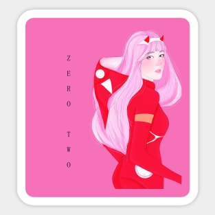 ZERO TWO darling in the franxx Sticker